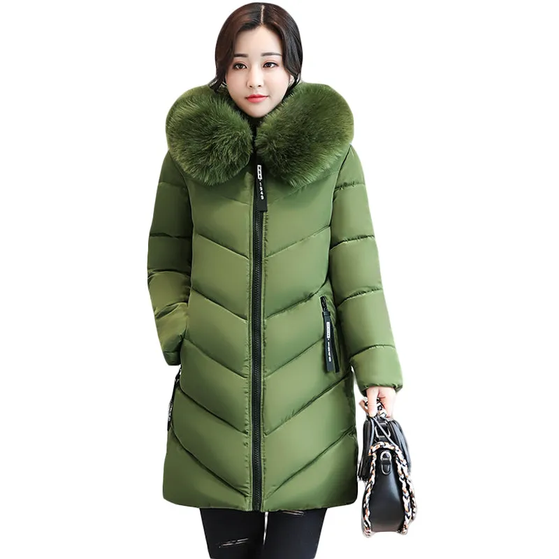 Female Thick Warm Cotton Coat