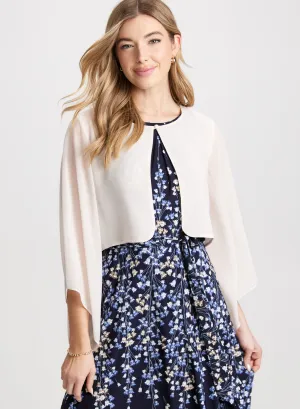 Flared Sleeve Chiffon Bolero