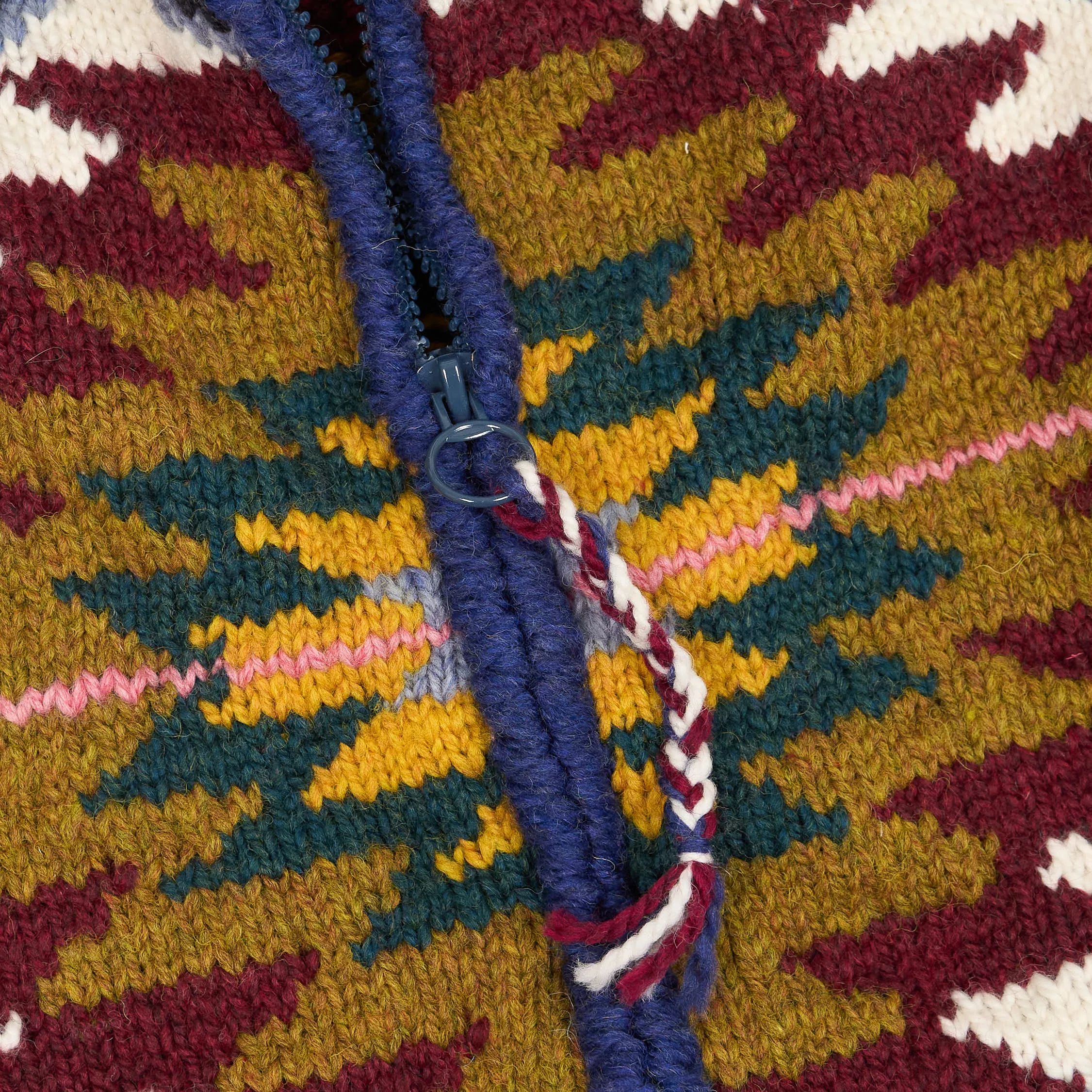 Frantic Hand Knitwear Full-Zip Cardigan