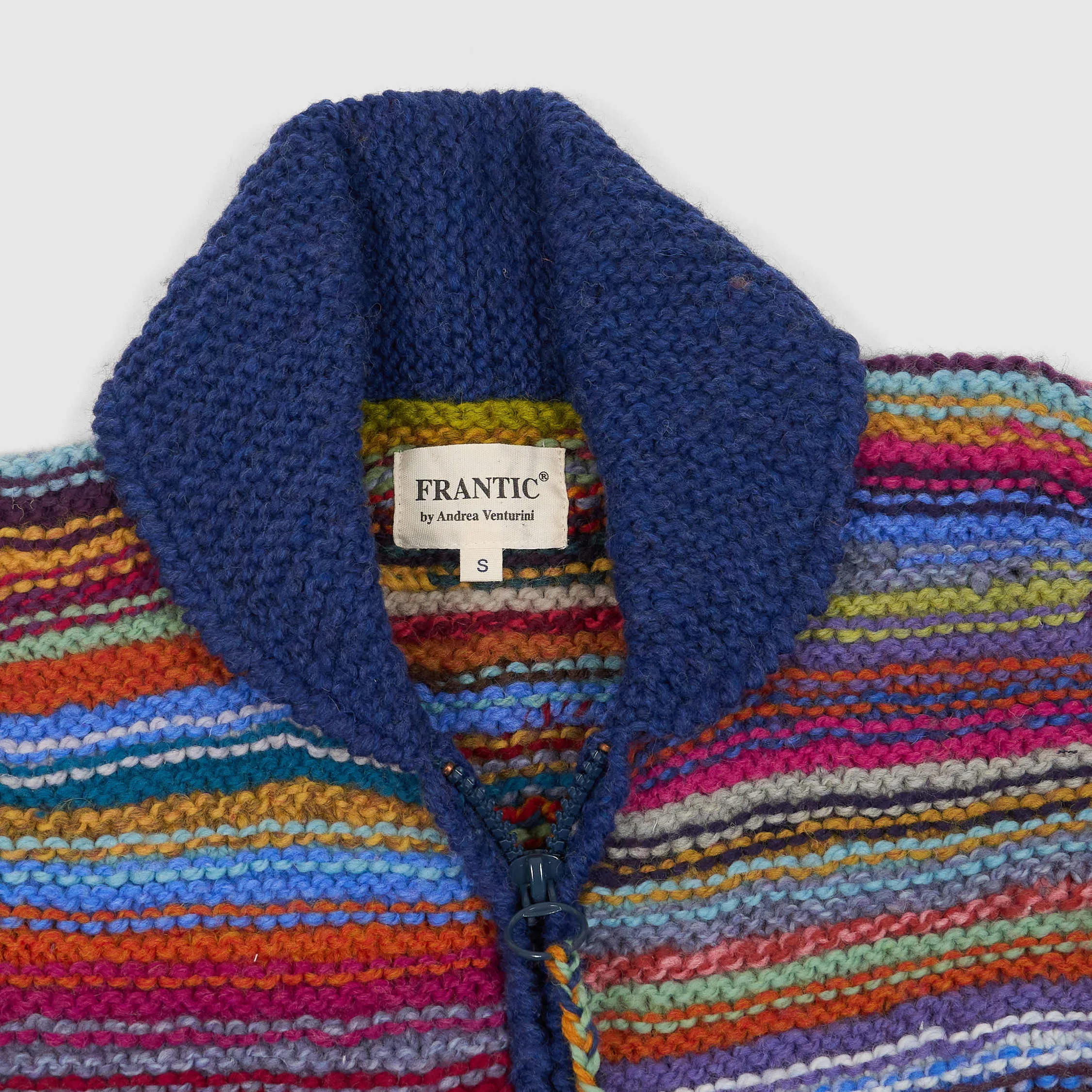 Frantic Ladies Hand Knitwear Full Zip Peggy Armas Cardigan