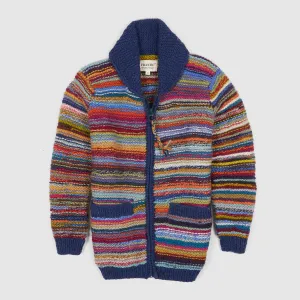 Frantic Ladies Hand Knitwear Full Zip Peggy Armas Cardigan
