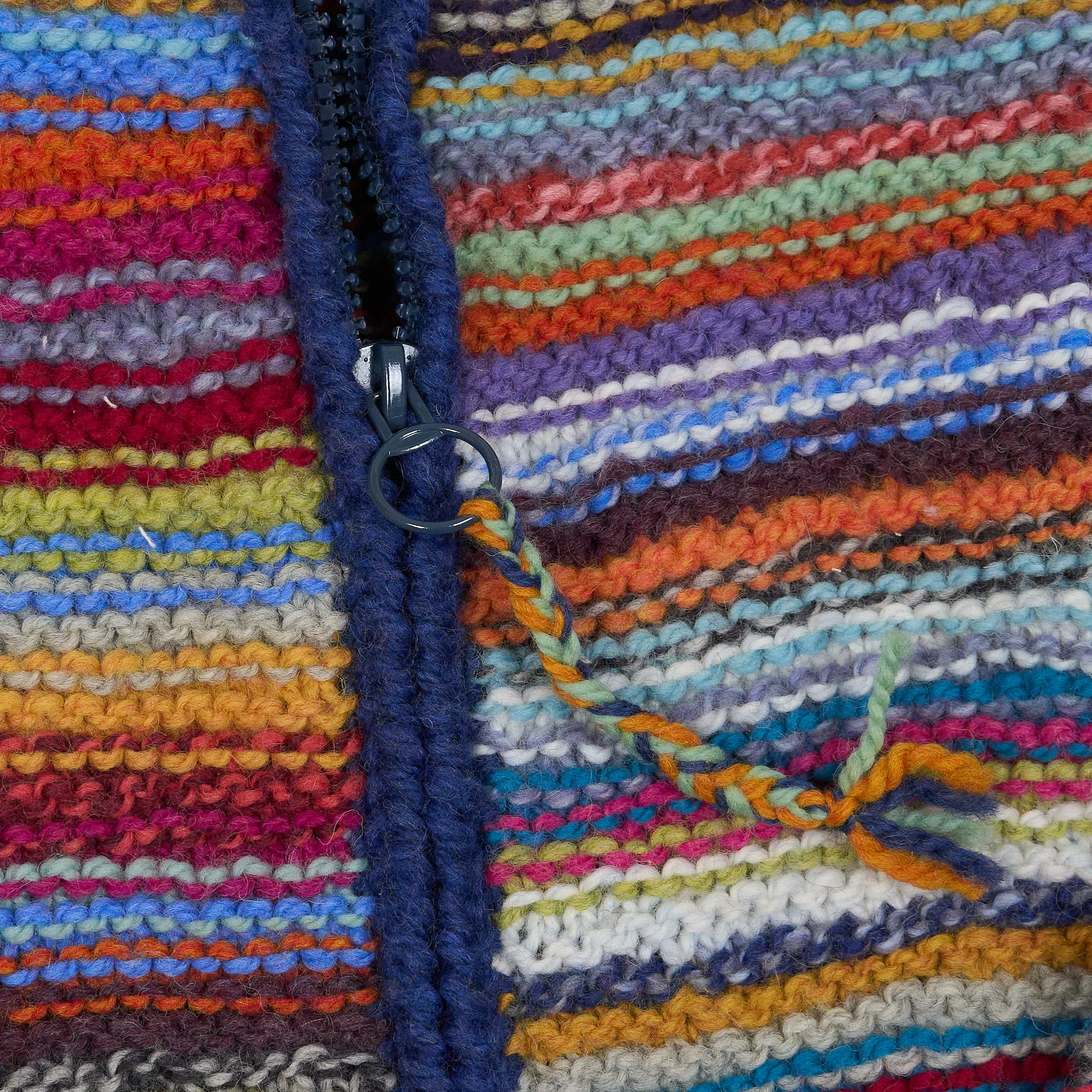 Frantic Ladies Hand Knitwear Full Zip Peggy Armas Cardigan