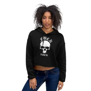 FUCK LUCK-WOMEN'S CROPPED HODDIE