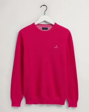 Gant Apparel Mens COTTON PIQUE C-NECK 619/PEACOCK PINK