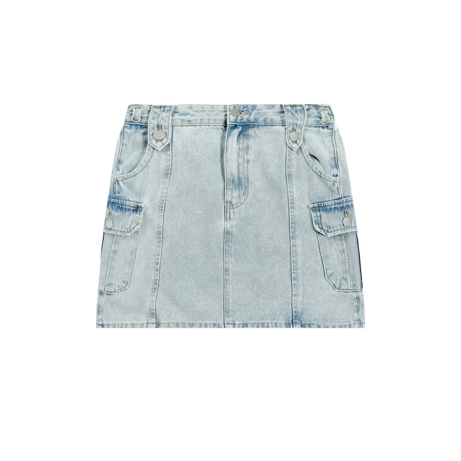 Girls Denim Mini Skirt