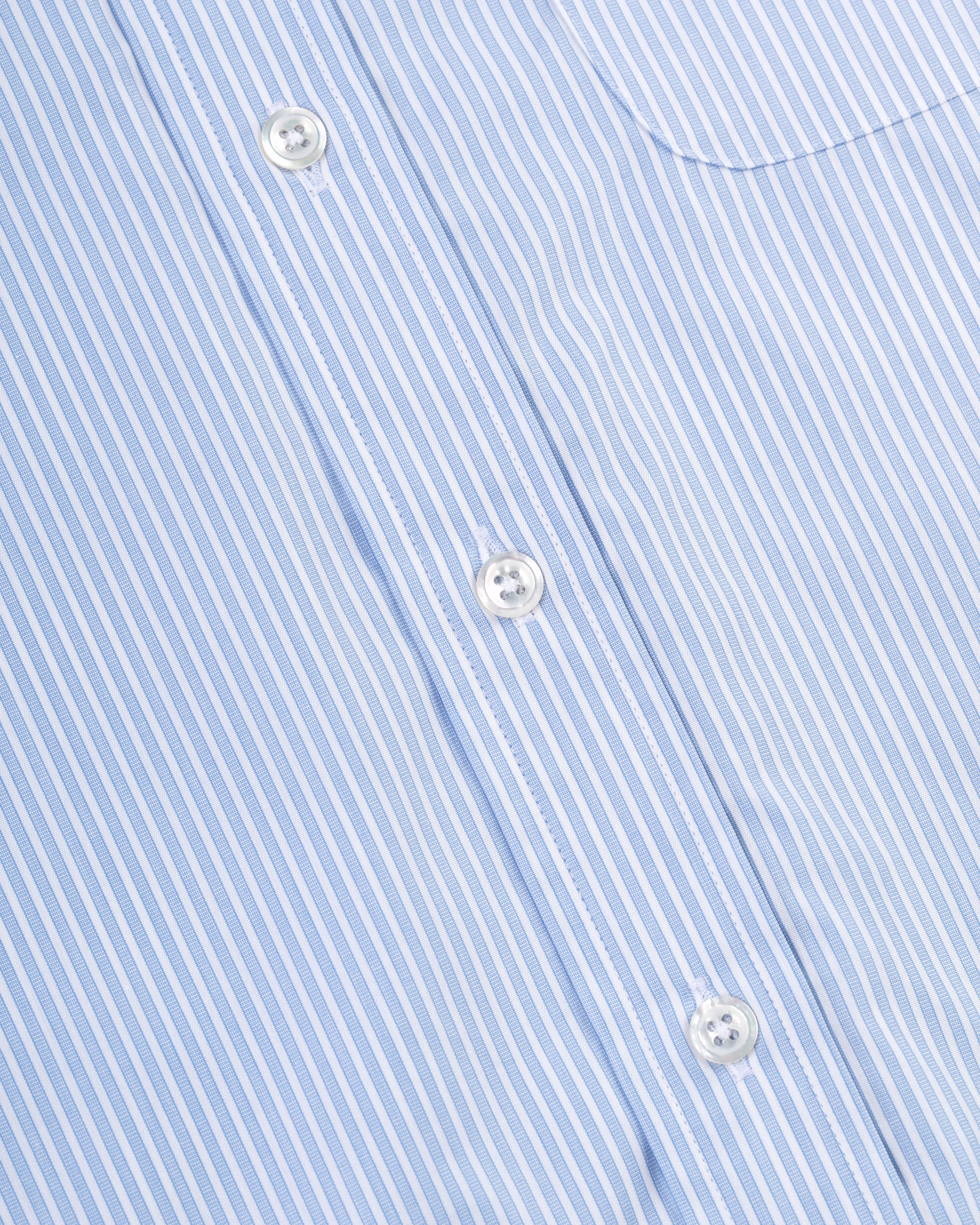GOLD LABEL DRESS SHIRT - BLUE END-ON-END STRIPE