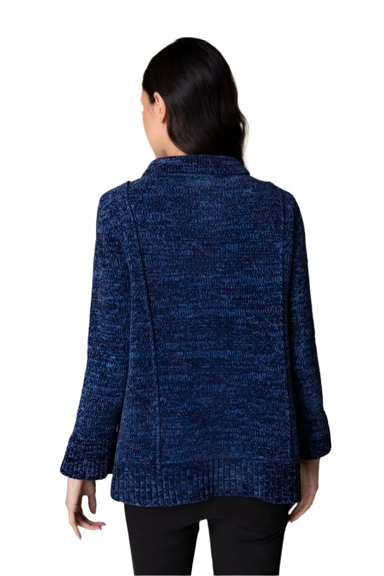 Habitat "Tweedy Chenile" Cardigan Jacket in Navy - 87728-NVY