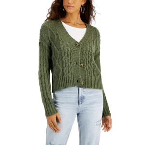 HOOKED UP - Cable-Knit Button-Front Cardigans