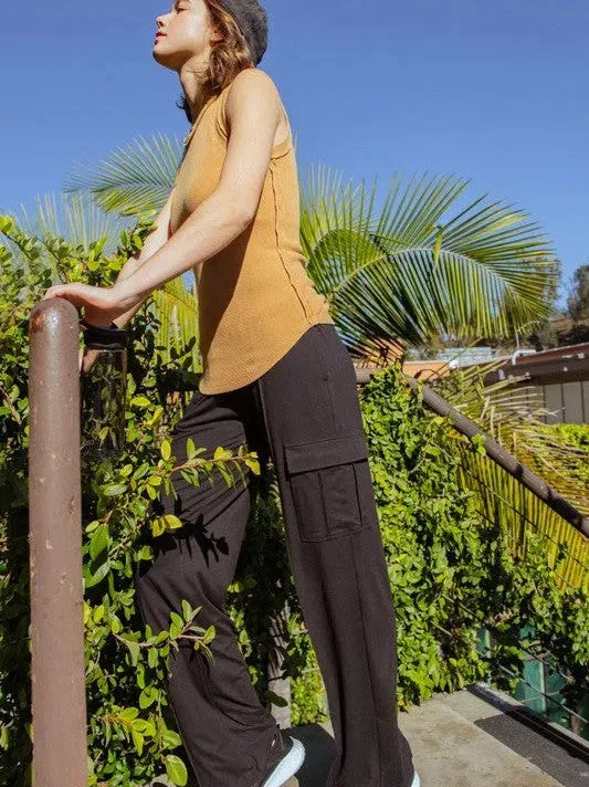 If It's Not Comfy I'm Not Interested Butter Soft Straight Leg Cargo Pants