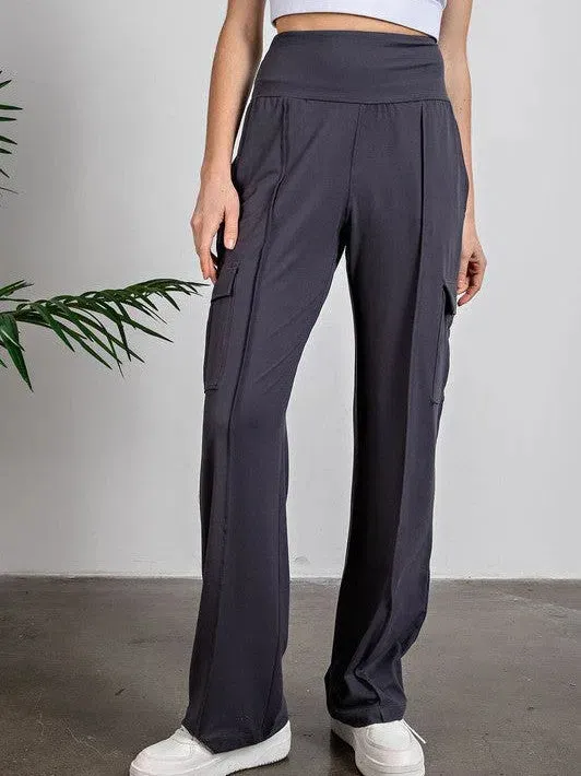 If It's Not Comfy I'm Not Interested Butter Soft Straight Leg Cargo Pants