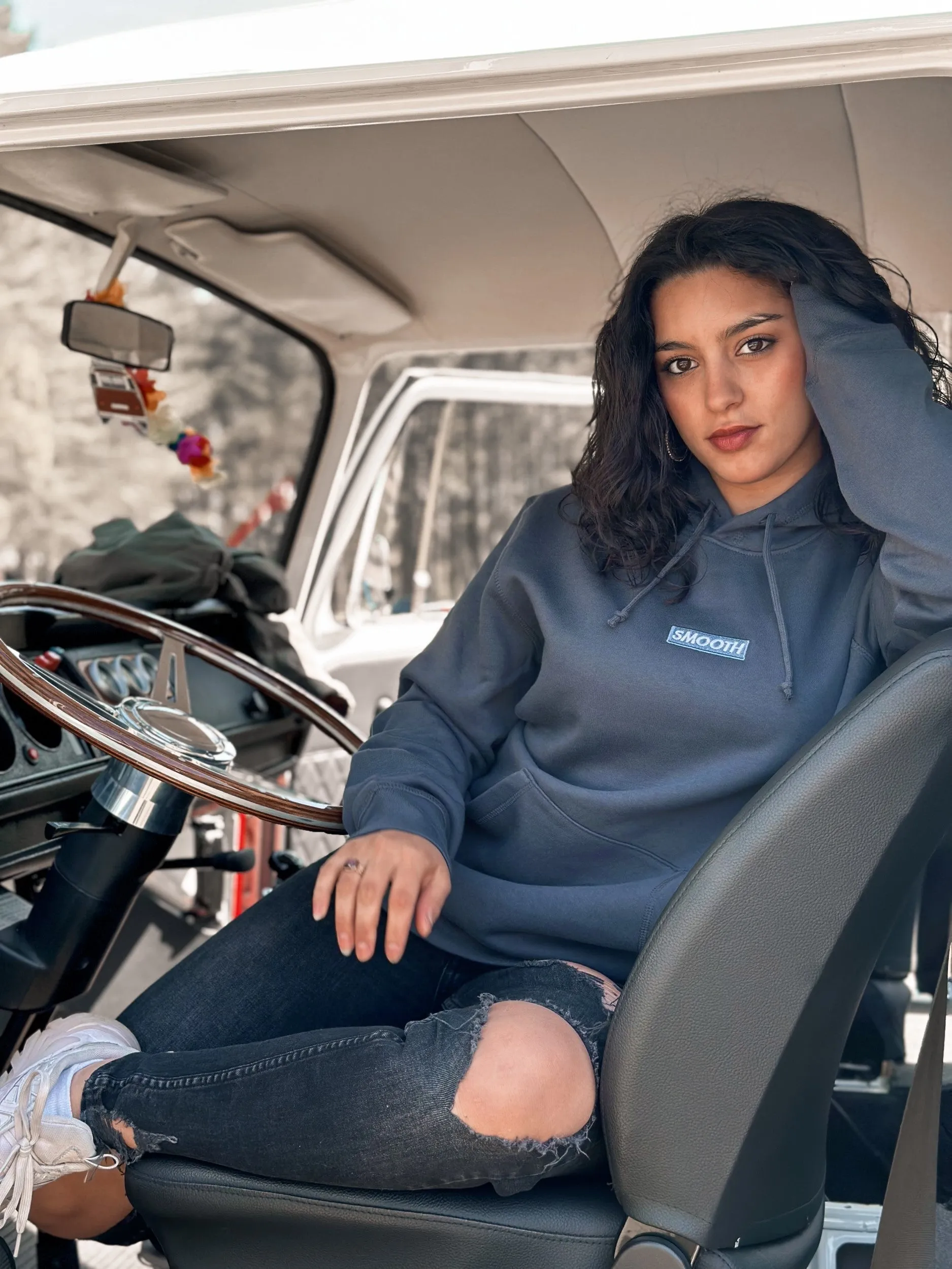 Ink Blue Hoodie / Blue Box Women
