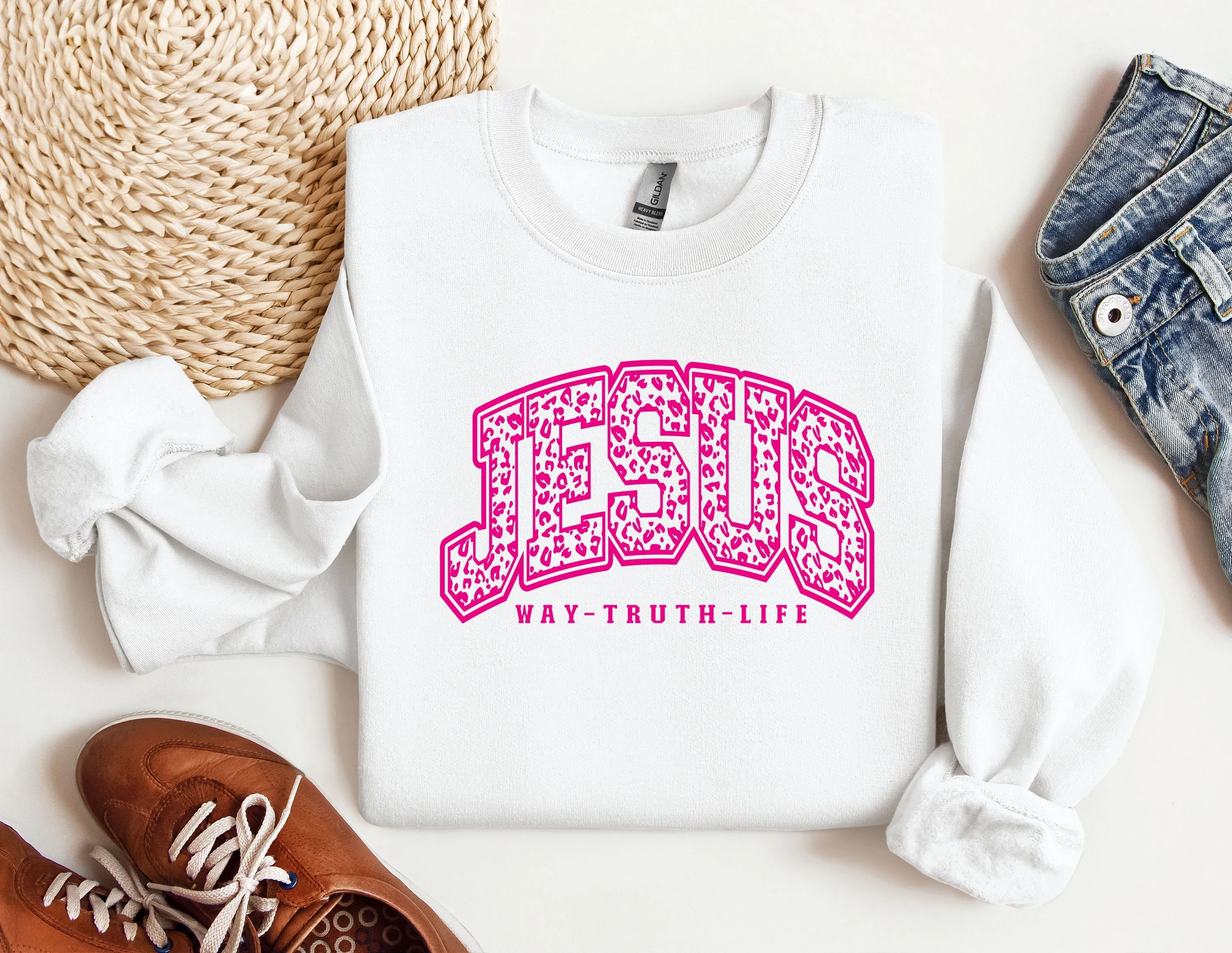 Jesus Way Truth Life Sweatshirt, Faith Sweatshirt, Christian Sweatshirt, Jesus Sweatshirt, Faith Shirt, Christian Gift, Christian Hoodie