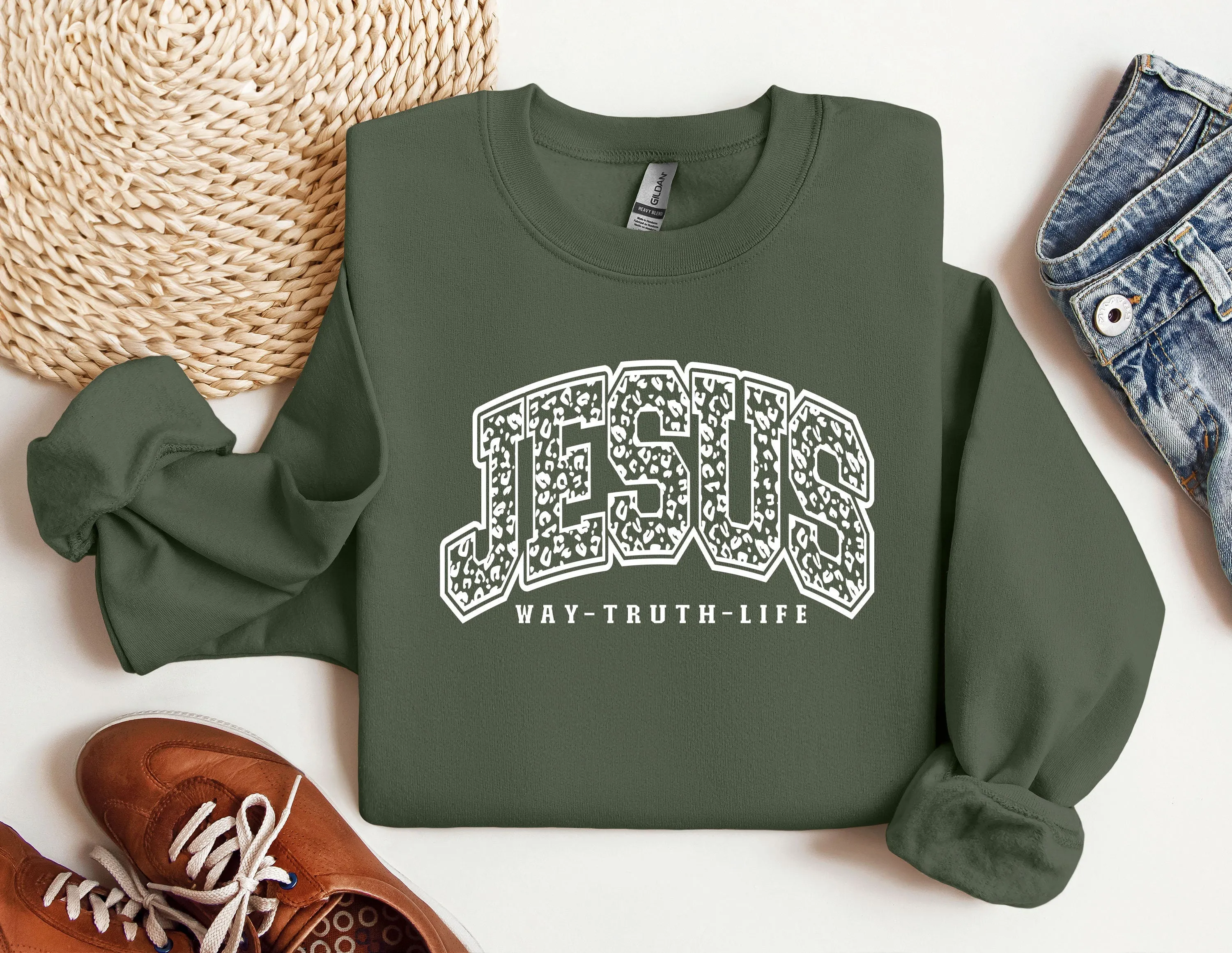 Jesus Way Truth Life Sweatshirt, Faith Sweatshirt, Christian Sweatshirt, Jesus Sweatshirt, Faith Shirt, Christian Gift, Christian Hoodie