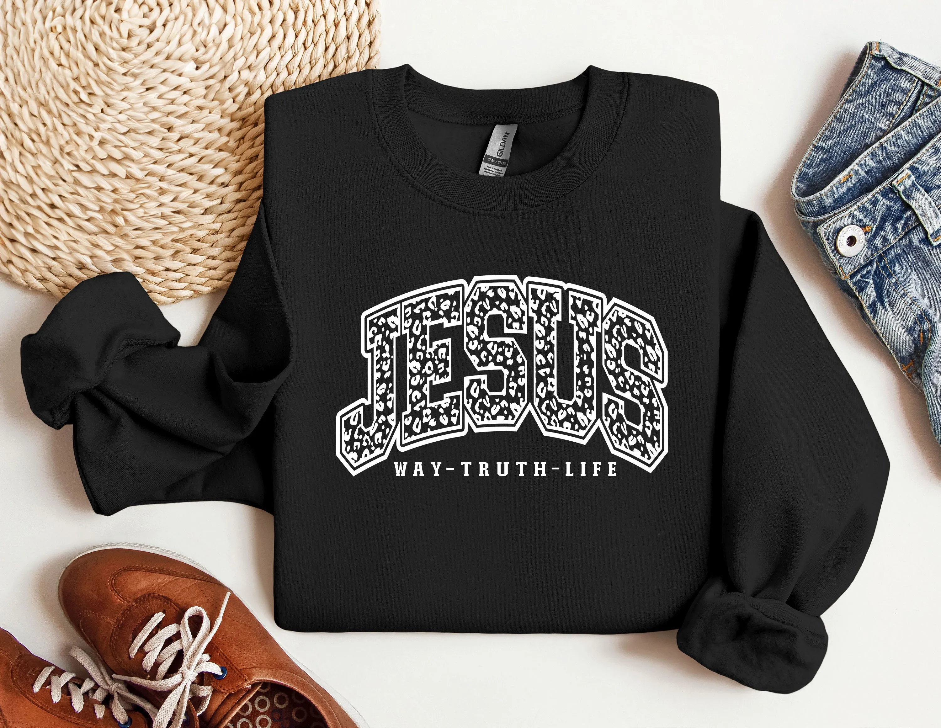 Jesus Way Truth Life Sweatshirt, Faith Sweatshirt, Christian Sweatshirt, Jesus Sweatshirt, Faith Shirt, Christian Gift, Christian Hoodie