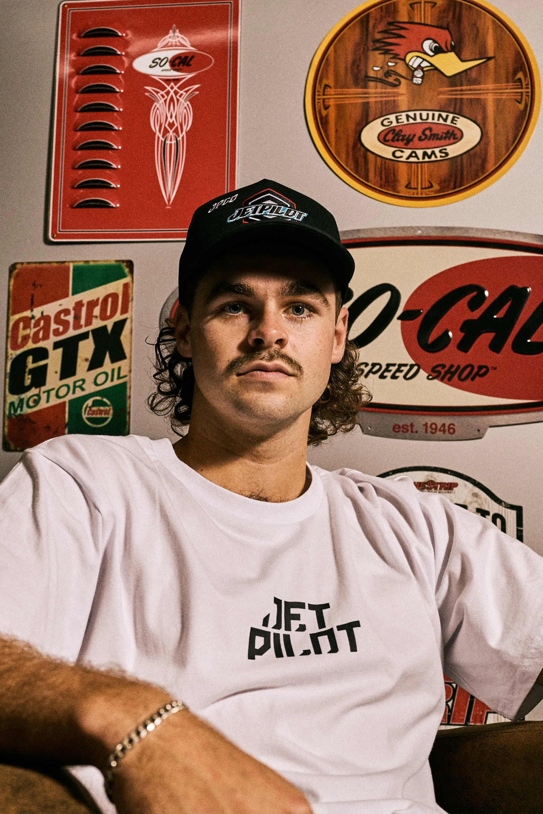 Jetpilot Corp Tee - White