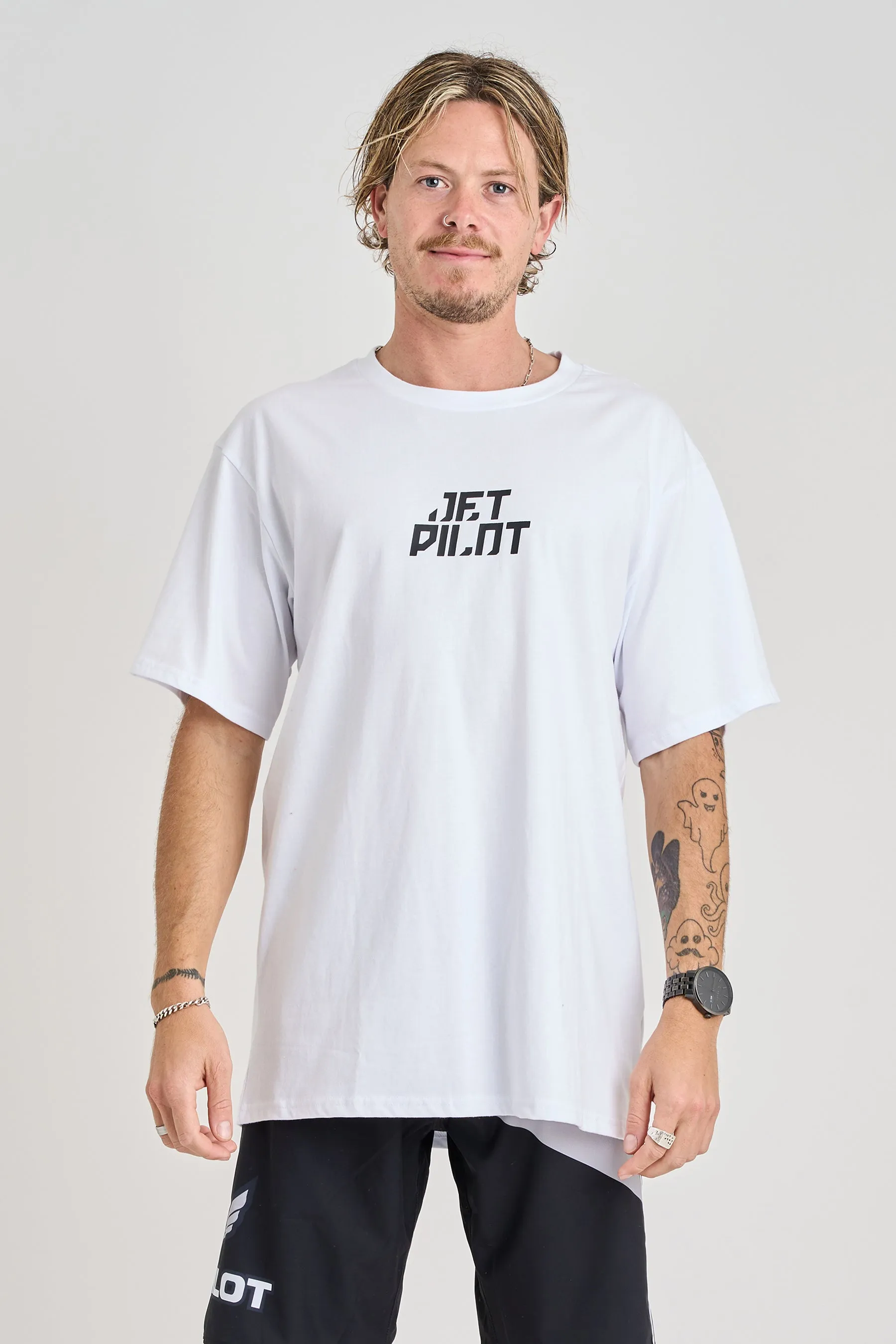 Jetpilot Corp Tee - White