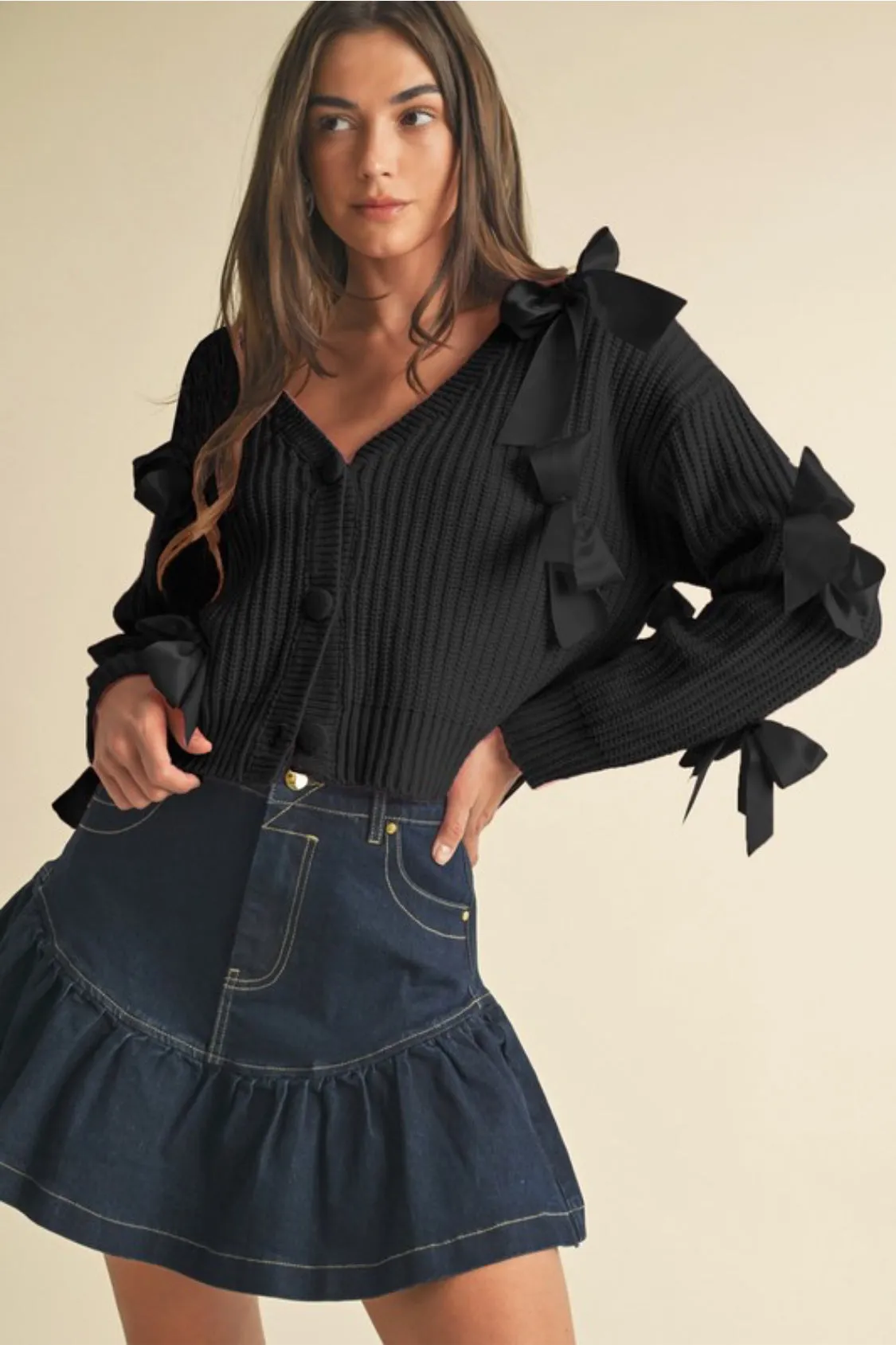 Jordy Bow Cardigan