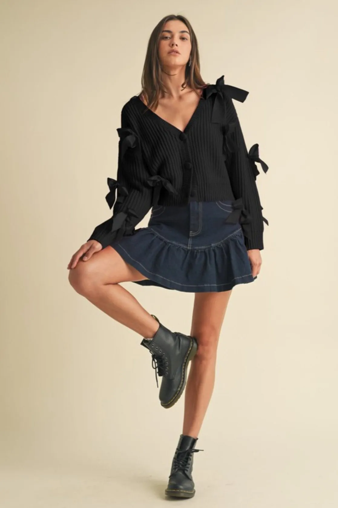 Jordy Bow Cardigan