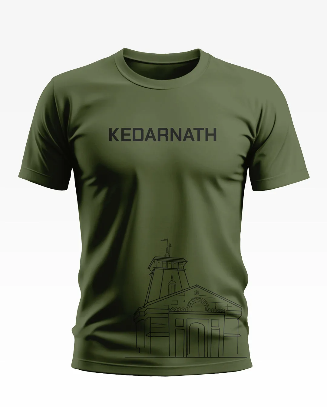 Kedarnath Temple Cotton T-shirt