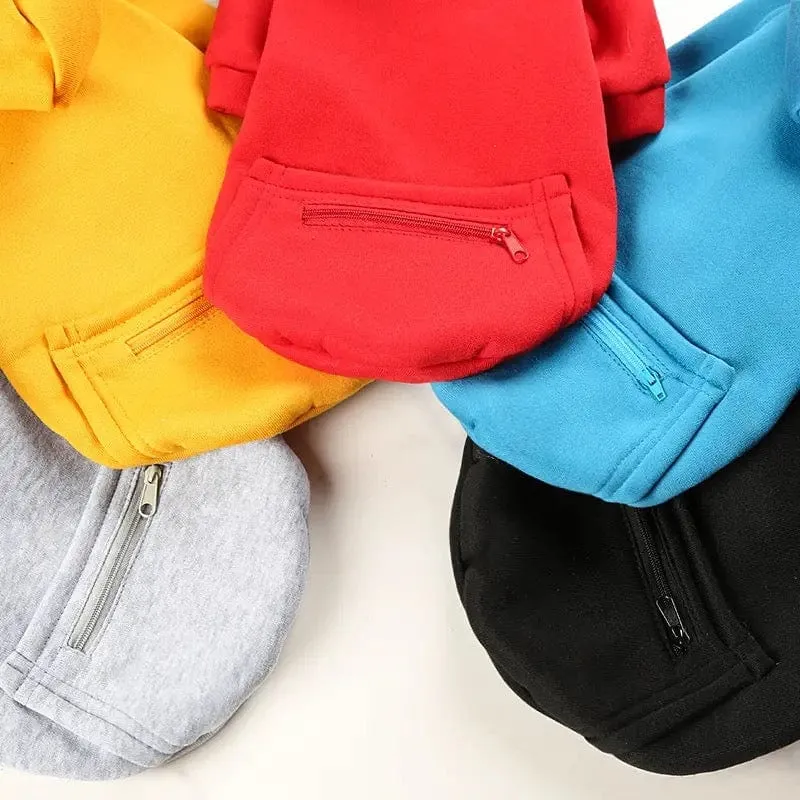 Large Dog Hoodie XXL, 3XL, 4XL, 5XL with Zip Pocket | Cute Sweatshirt for Dog