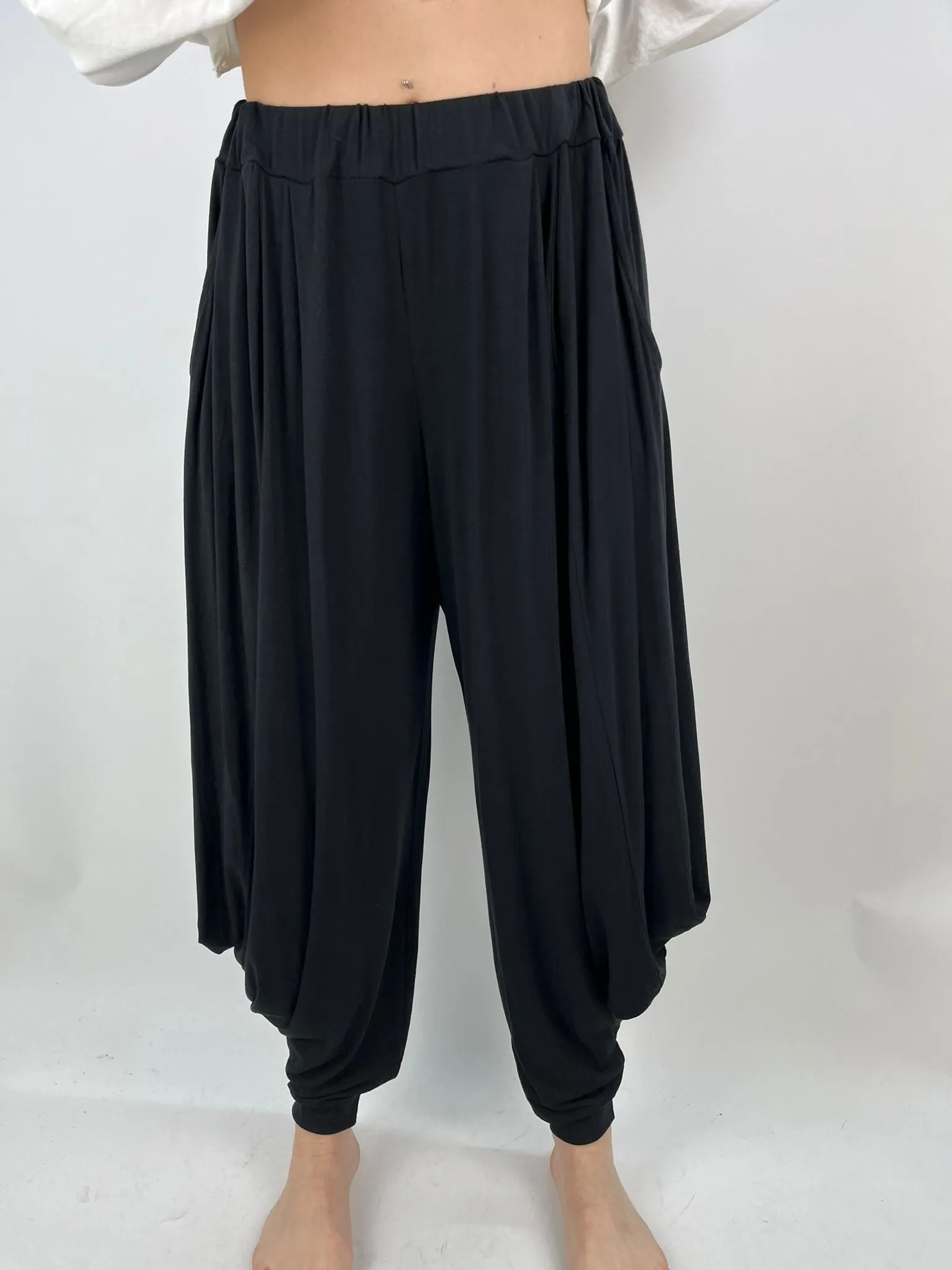 Made in Italy Jersey Harem Pants Lagenlook