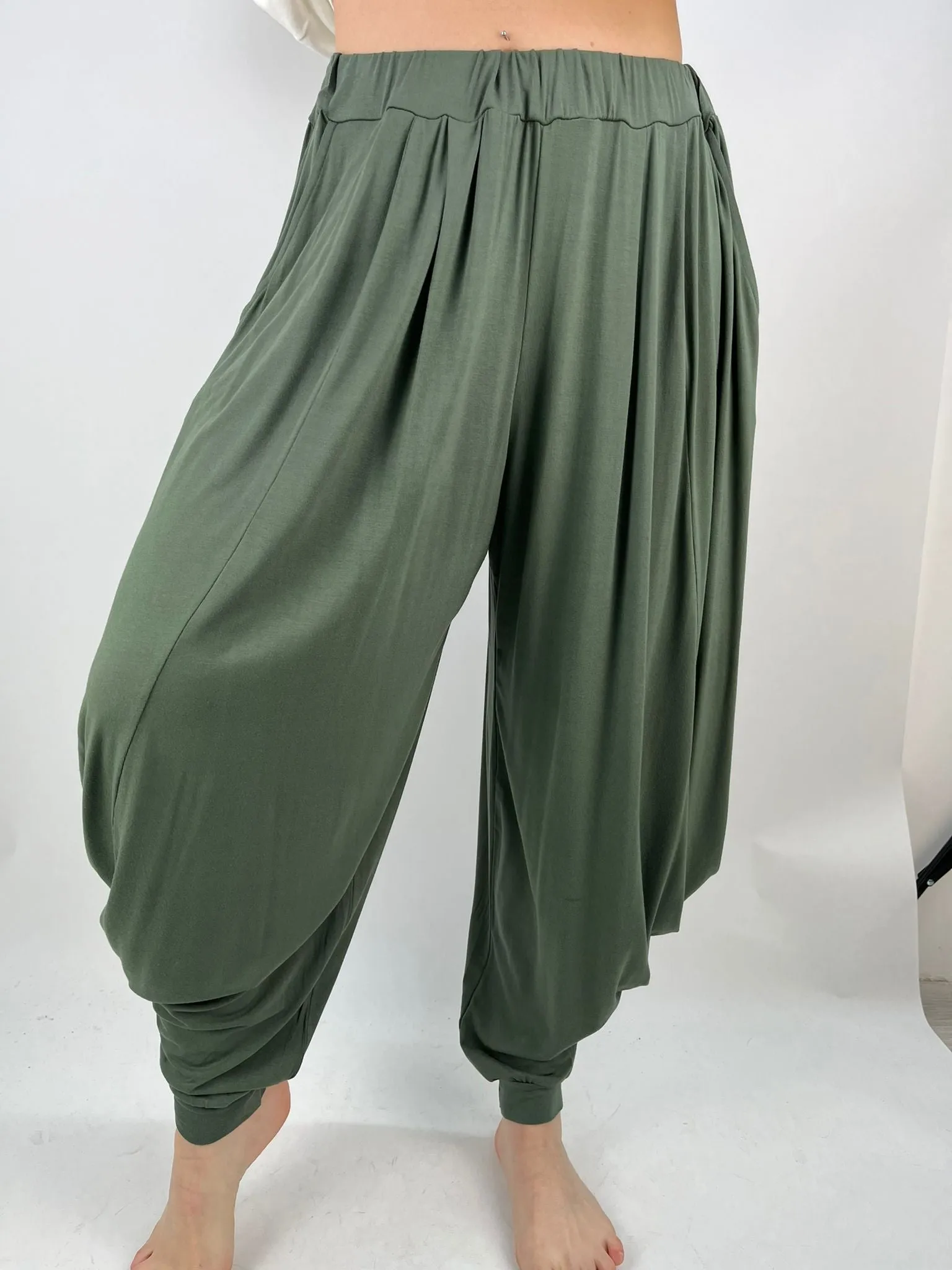 Made in Italy Jersey Harem Pants Lagenlook