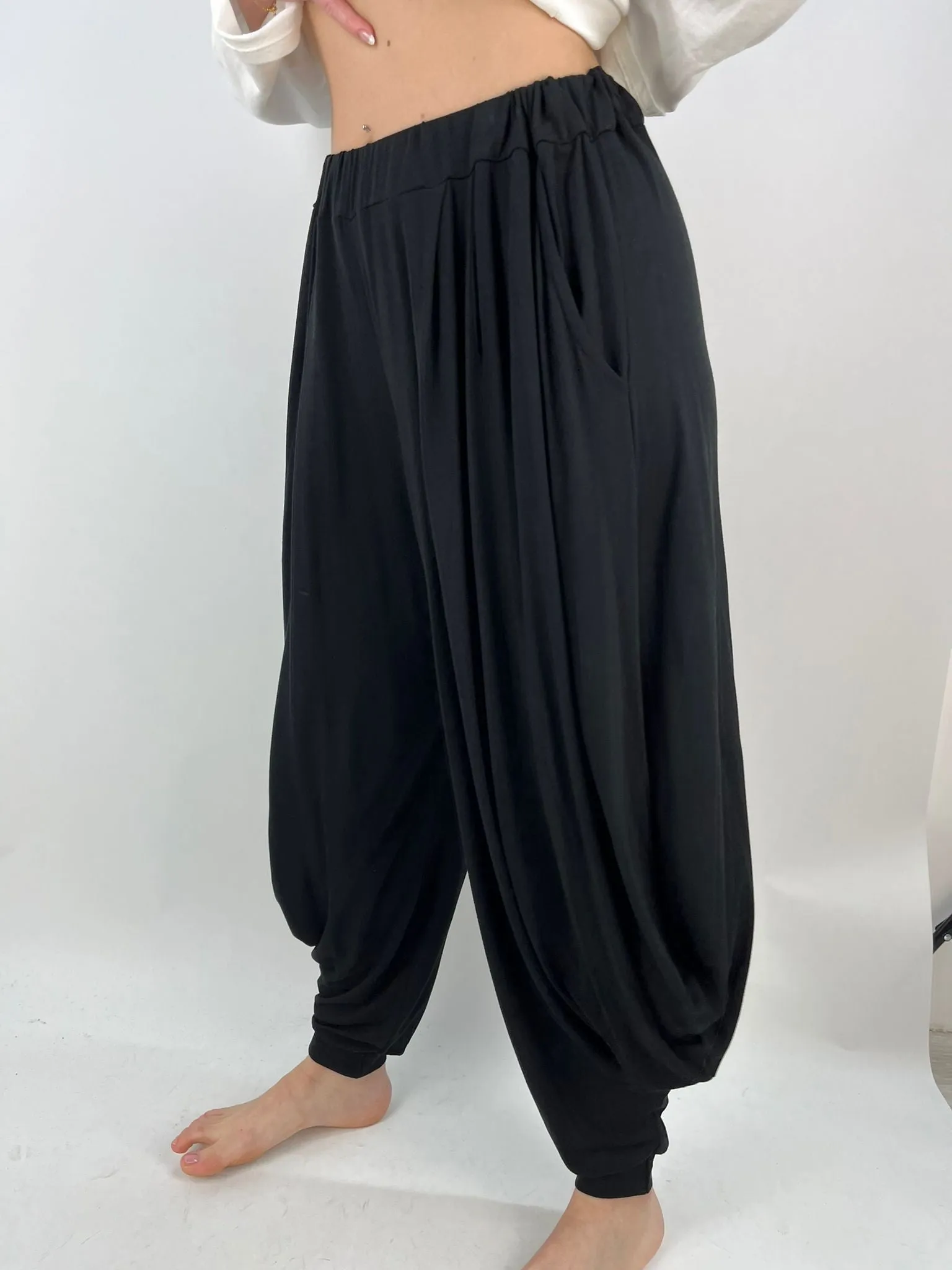 Made in Italy Jersey Harem Pants Lagenlook