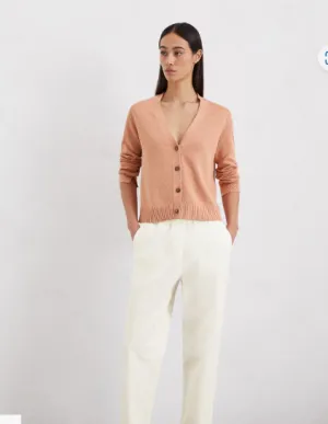 Marc O'Polo Relaxed cardigan made from an organic cotton-linen blend