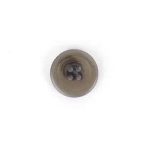 Matt Translucent Button 23mm - Pebble