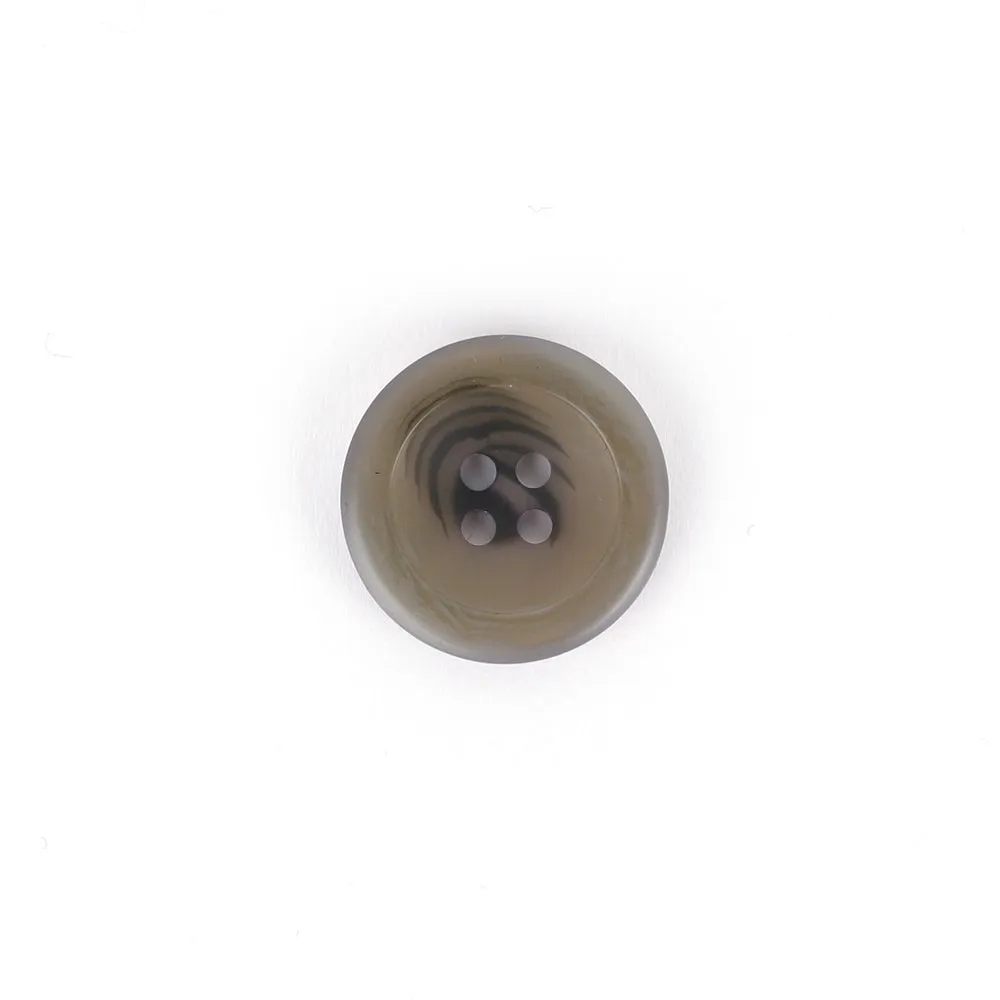 Matt Translucent Button 23mm - Pebble