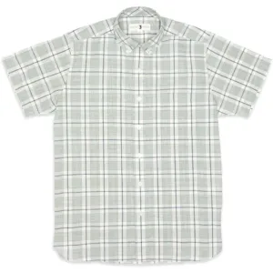 Men's Fanning Plaid Slub Short Sleeve Shirt