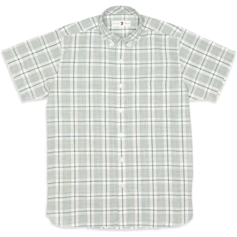 Men's Fanning Plaid Slub Short Sleeve Shirt