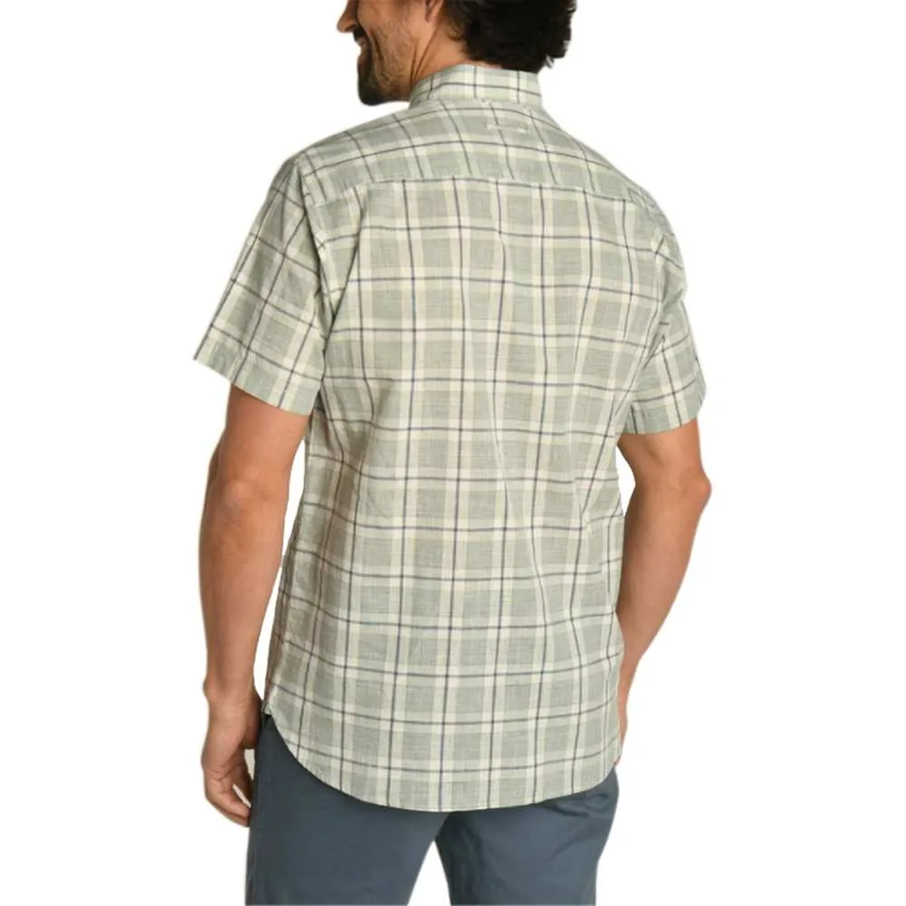 Men's Fanning Plaid Slub Short Sleeve Shirt