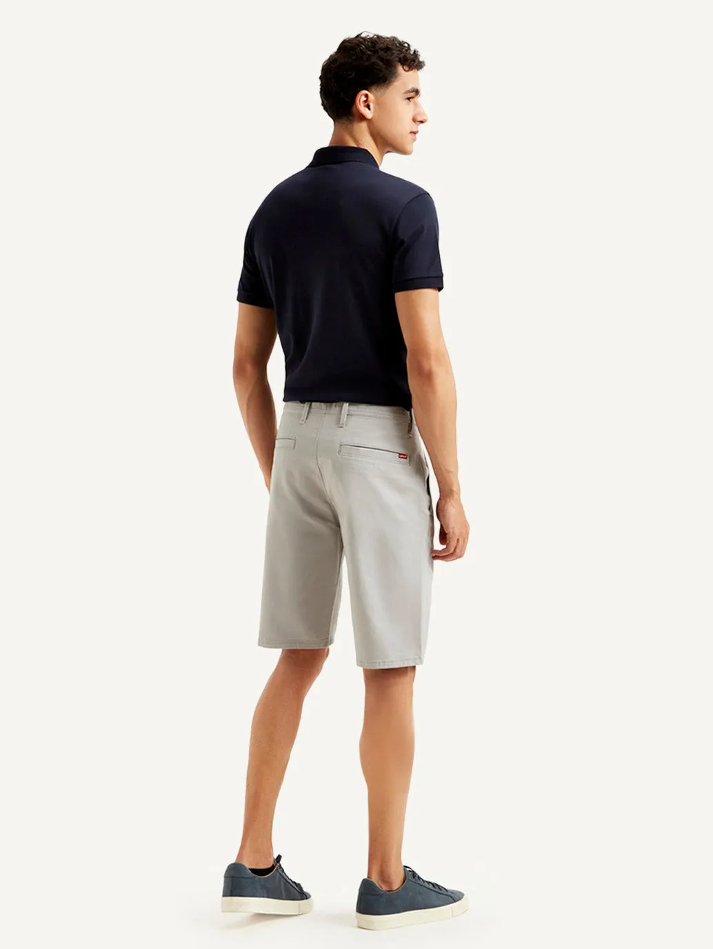 Men's Grey Tapered Shorts