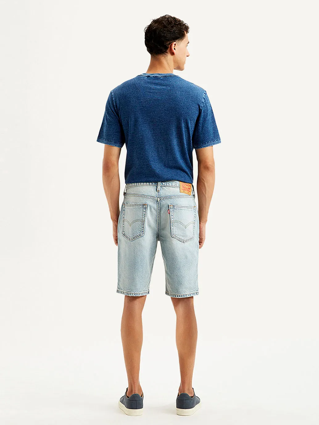 Men's Light Blue Tapered Shorts