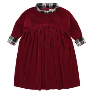 Mini Nod Velvet Turtleneck Midi Dress Red