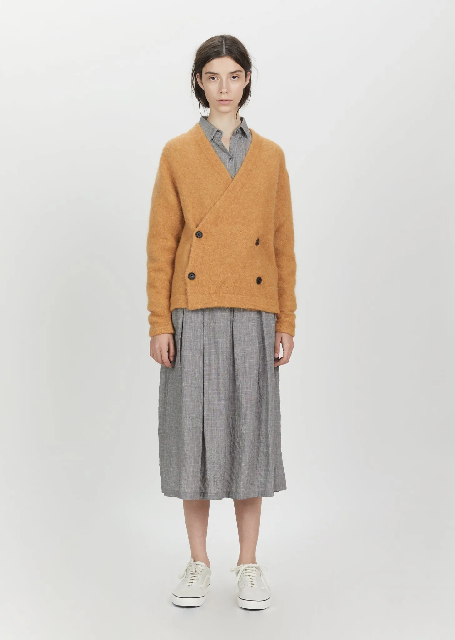 Mohair Double Breasted Cardigan