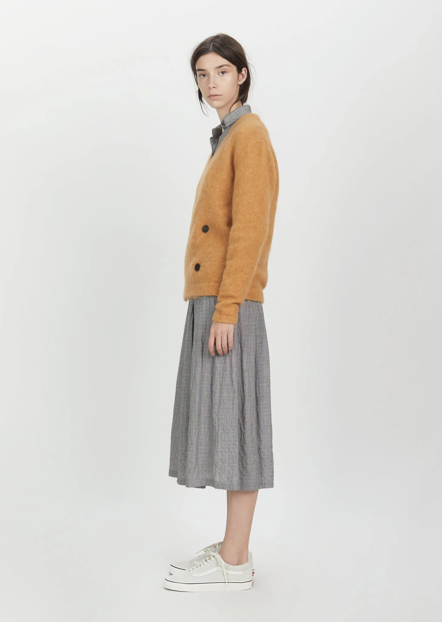 Mohair Double Breasted Cardigan