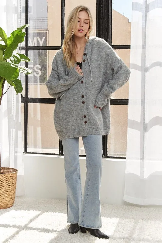 Montana Rae Cardigan Sweater in Grey | URBAN ECHO SHOP