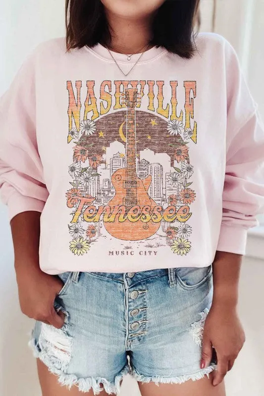 NASHVILLE TENNESSEE GRAPHIC SWEATSHIRT // 4 Colors