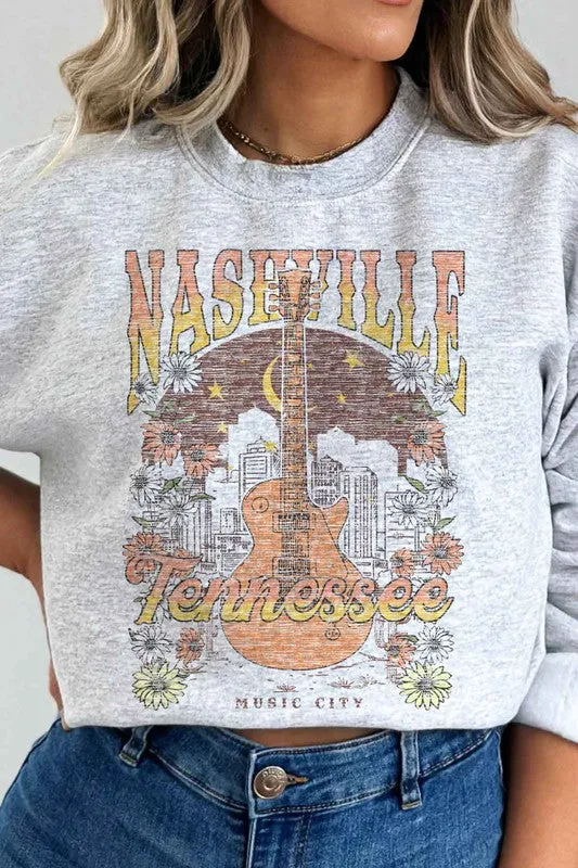NASHVILLE TENNESSEE GRAPHIC SWEATSHIRT // 4 Colors
