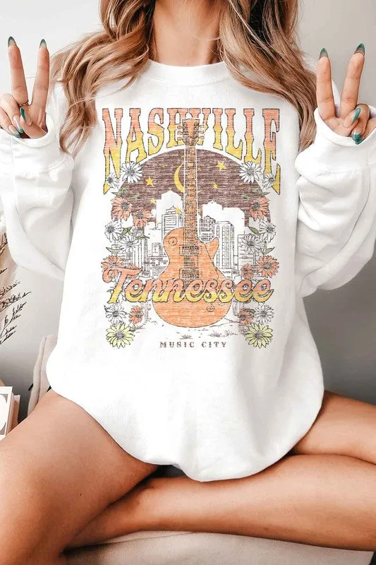 NASHVILLE TENNESSEE GRAPHIC SWEATSHIRT // 4 Colors