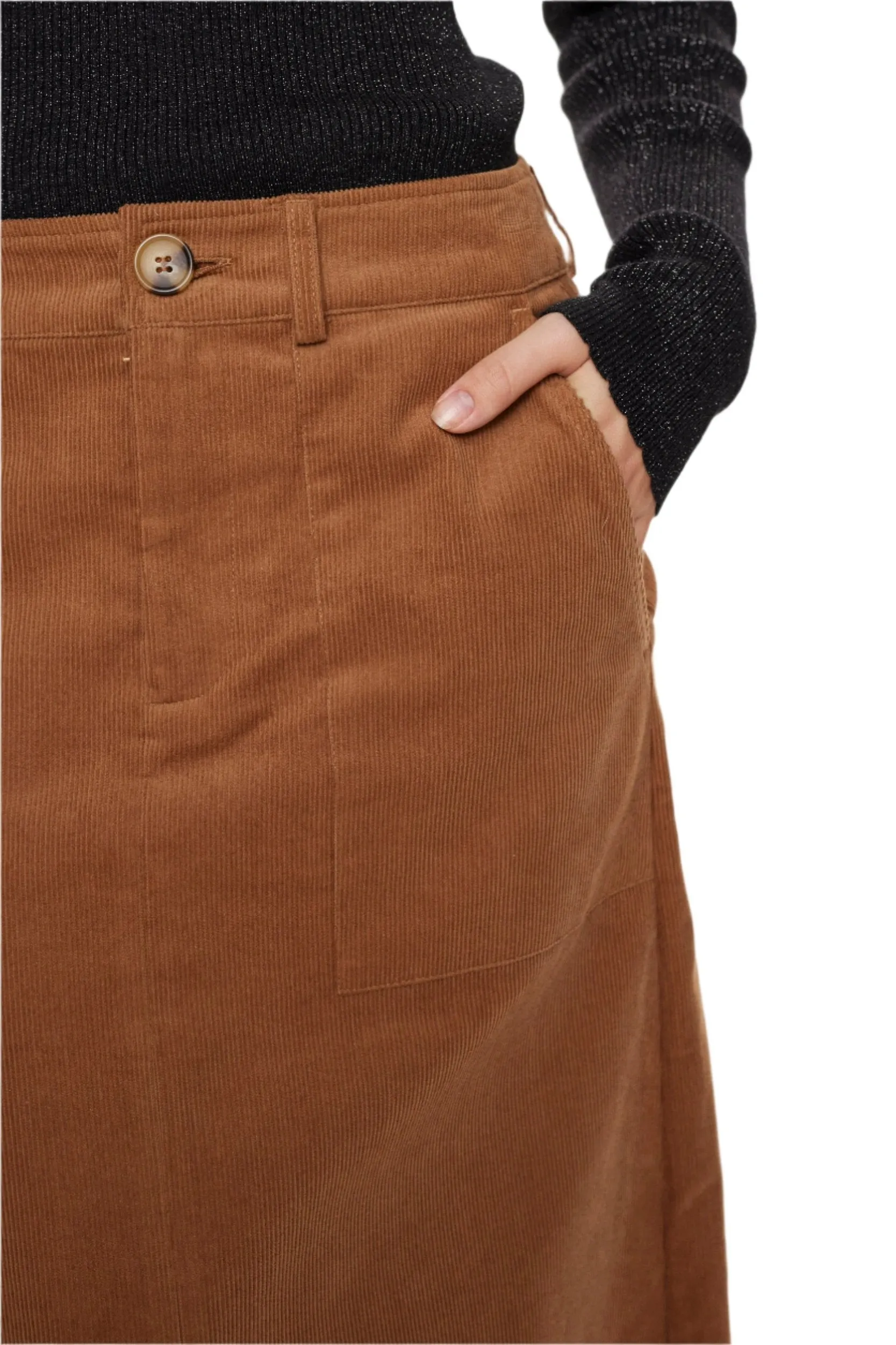 Numph Womens Shoshanna Skirt Bronze Brown