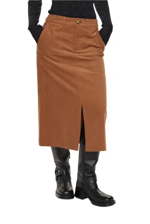 Numph Womens Shoshanna Skirt Bronze Brown