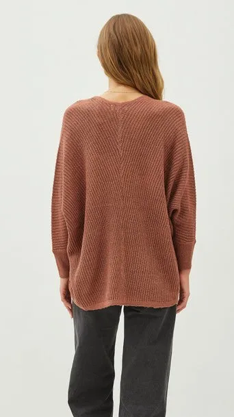 Open Dolman Sweater Cardigan