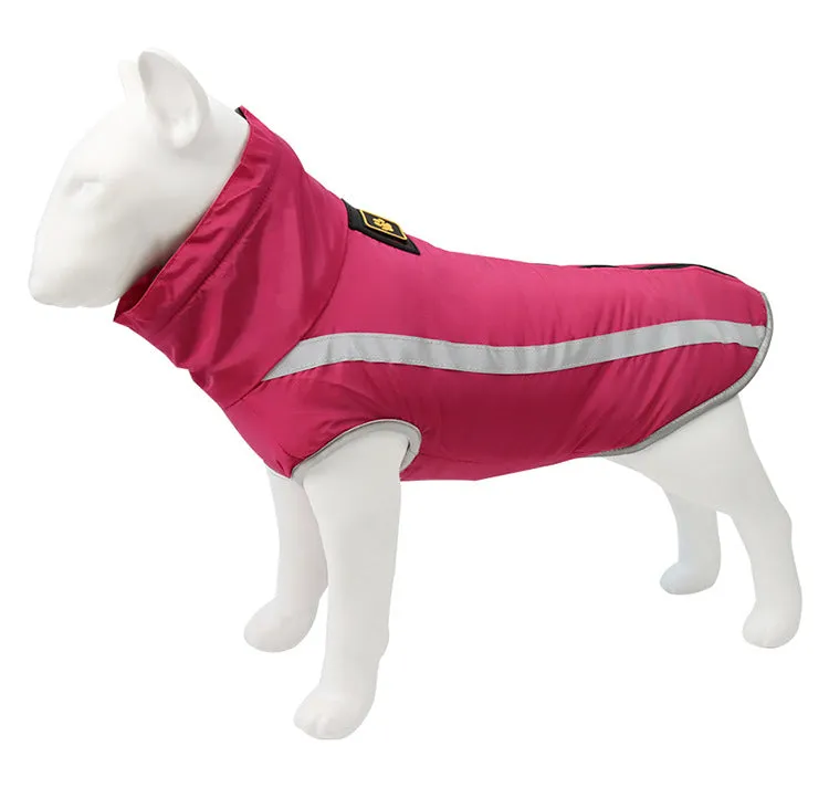 Pet clothing for autumn and winter reflective and warm jackets