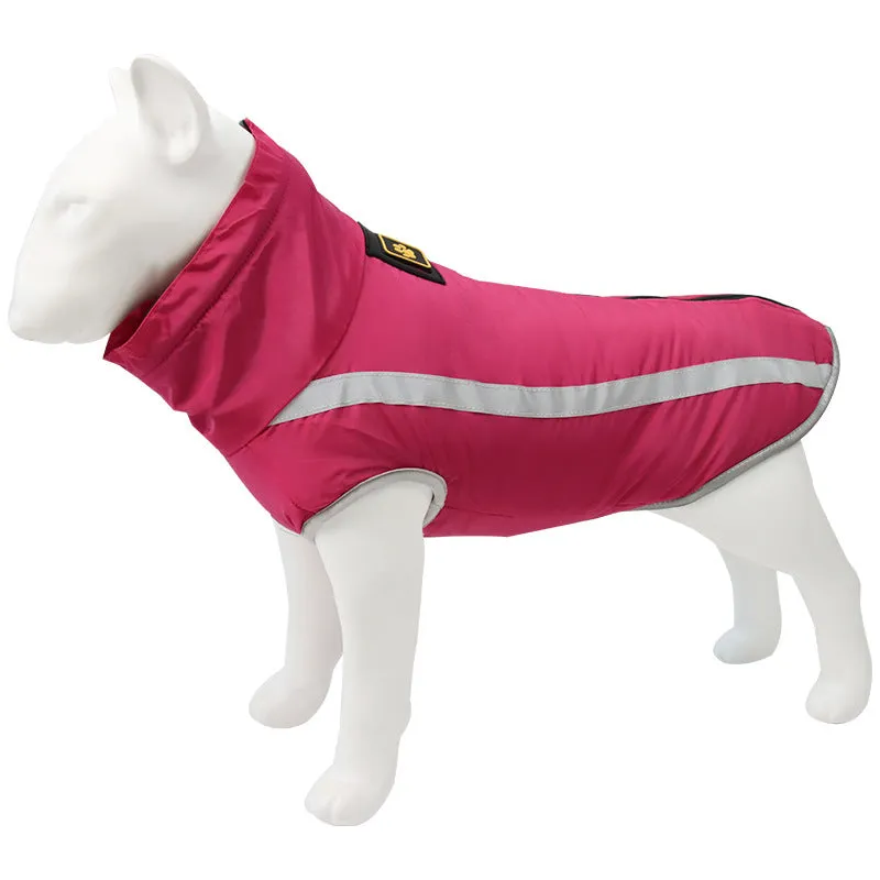 Pet clothing for autumn and winter reflective and warm jackets