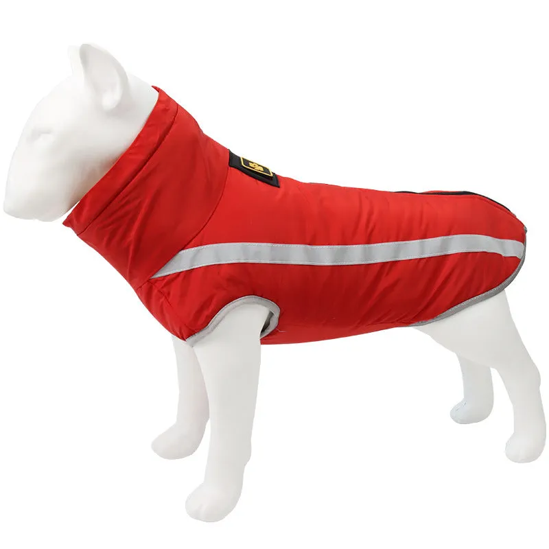 Pet clothing for autumn and winter reflective and warm jackets
