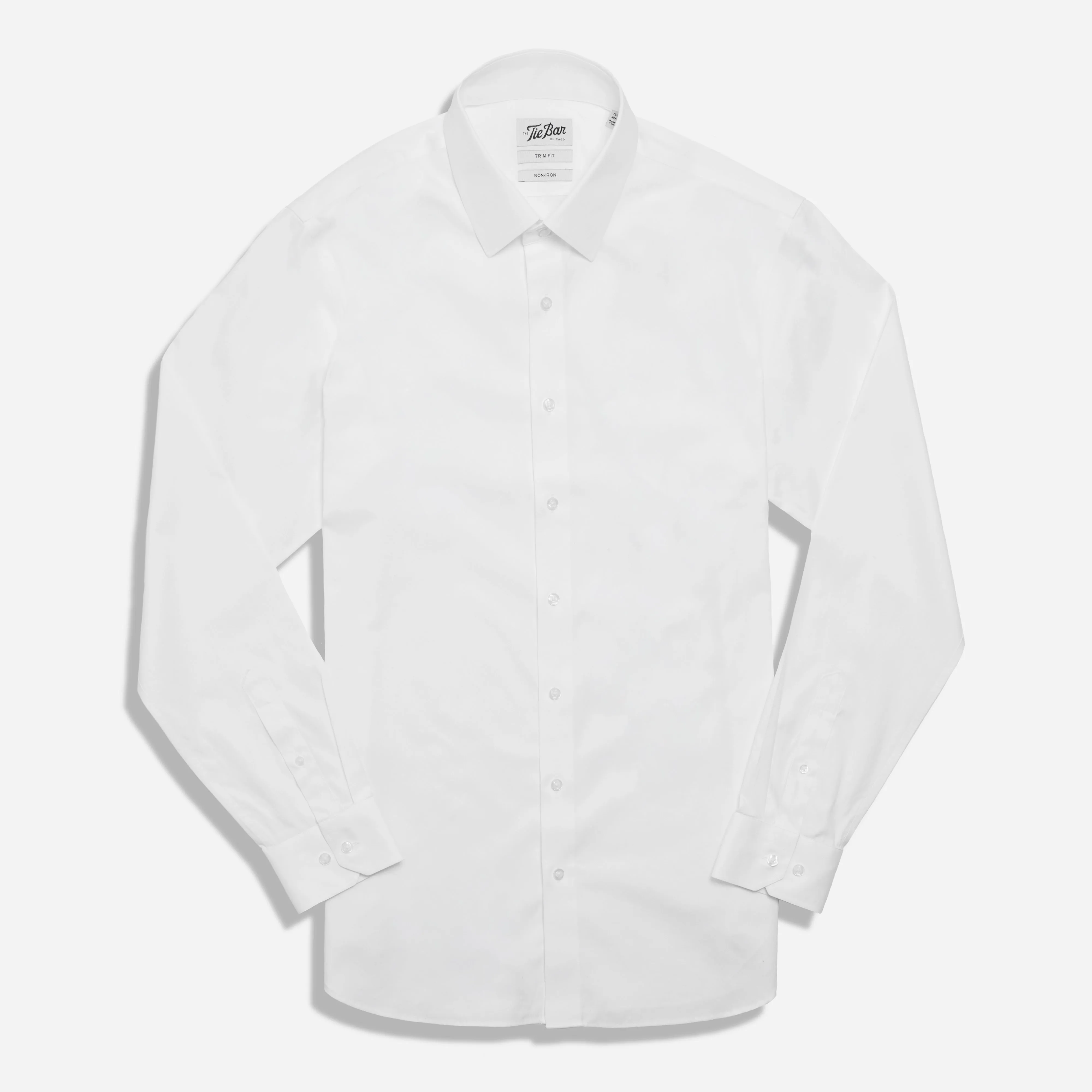Pinpoint Solid - Point Collar White Non-Iron Dress Shirt