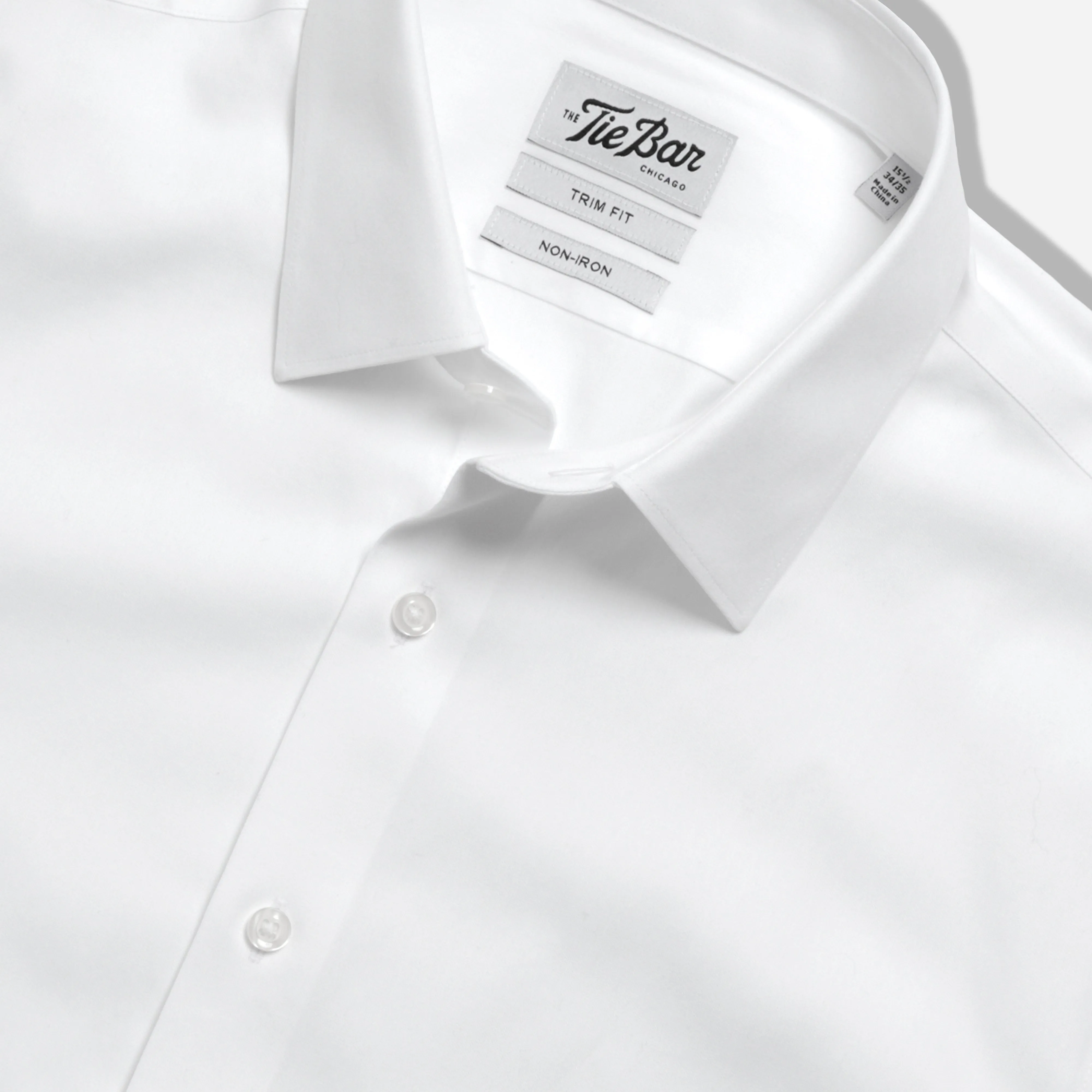 Pinpoint Solid - Point Collar White Non-Iron Dress Shirt